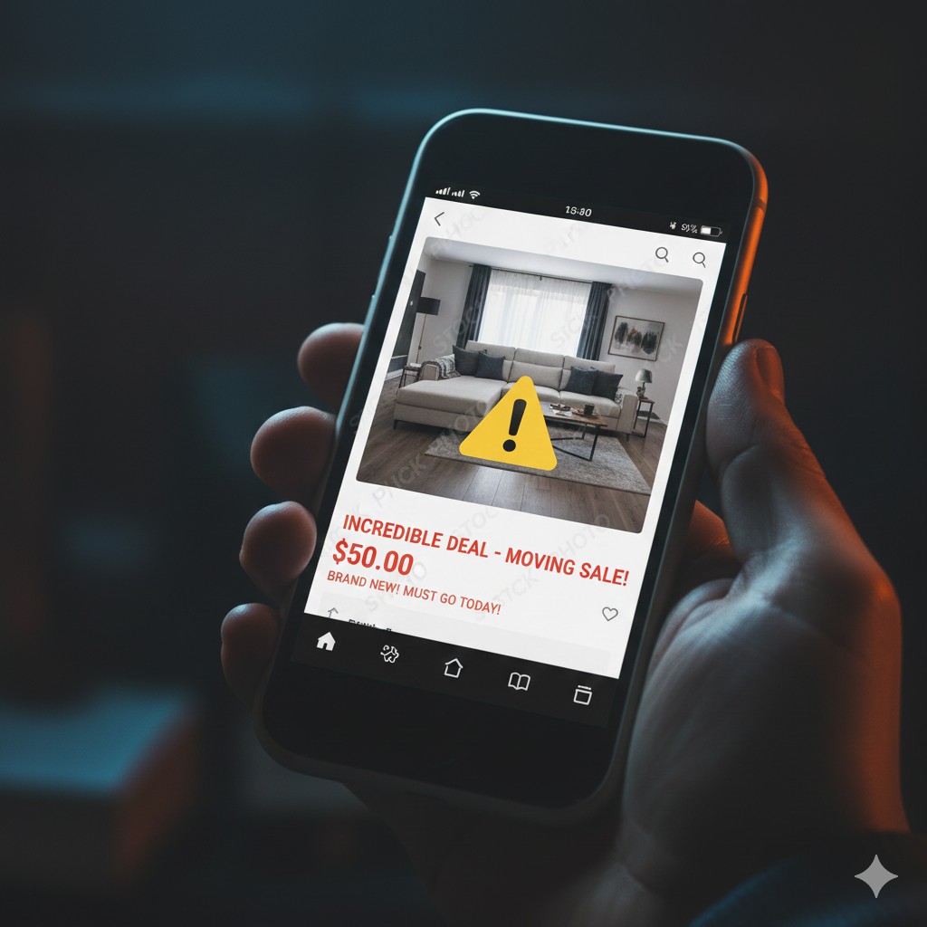 Watch out for suspicious listings with red flags